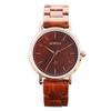 WDW Natural Wood Wristwatch WDW028-02 Lightweight Unisex Women's Watch with Seiko Instruments Quartz Movement, Wooden Case