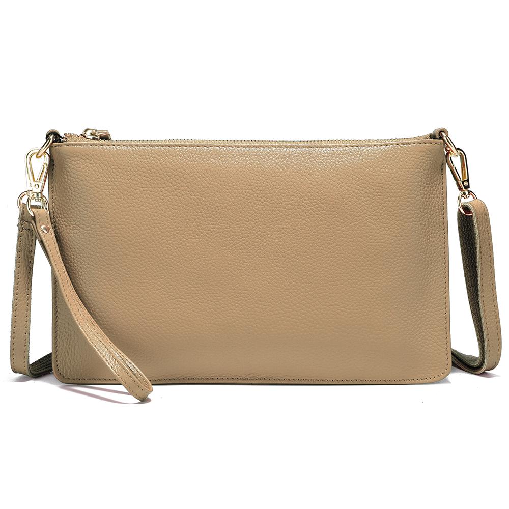 Zency Kvinner Skulderveske Myk Skinn Håndveske Clutch