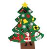Felt Christmas Tree DIY Hanging Christmas Tree with Detachable Ornaments Wall Decor for Xmas Gifts Home Door Decoration