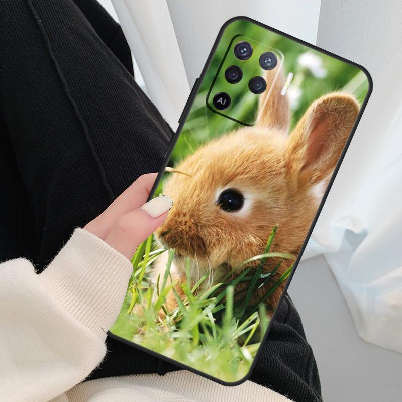 Baby Kaninchen Hasen Hülle Für Oppo A96 A76 A16 A60 A98 A58 A78 A18 A38 A80 A40 A77 A57 A17 A74 A54 A94 A15 A5 Pro