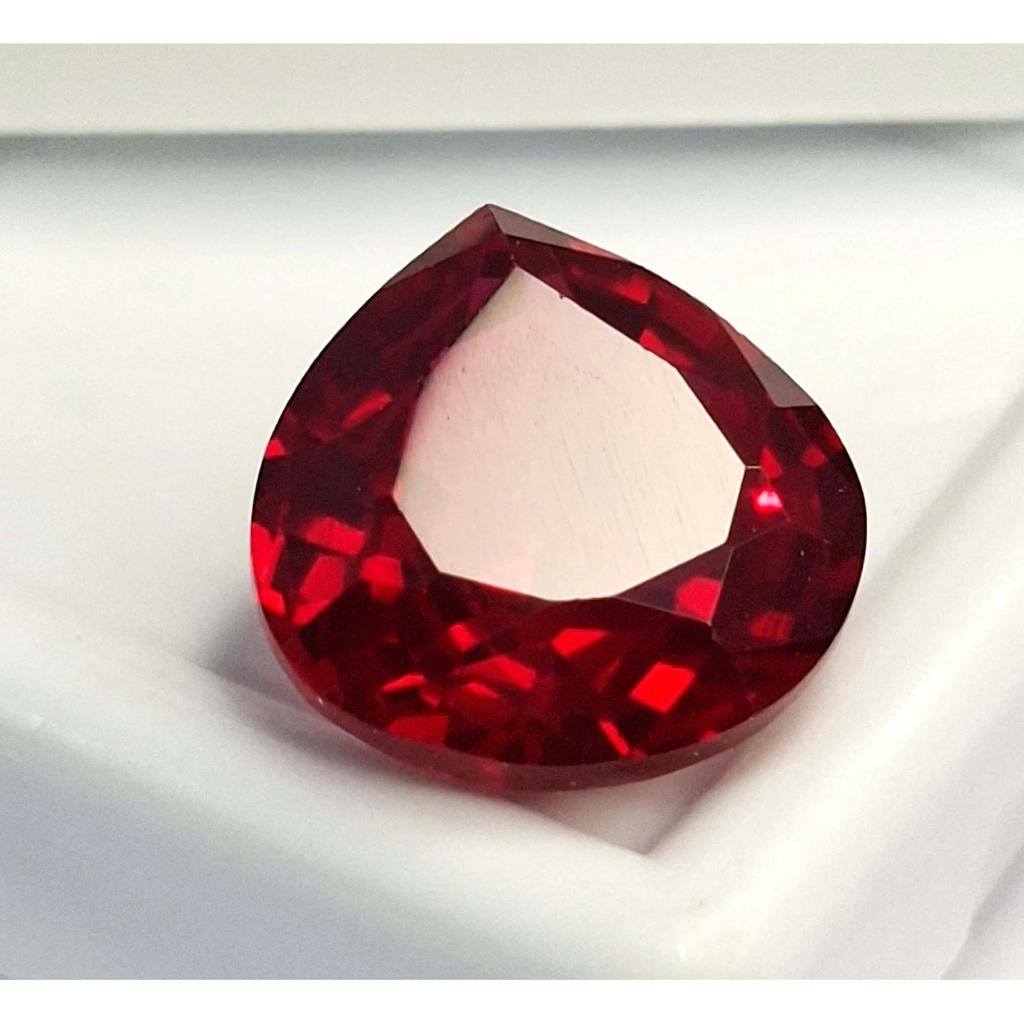 Stunning Red Ruby Mozambique Natural Pear Cut 7-9 Ct Certified Loose Gemstone