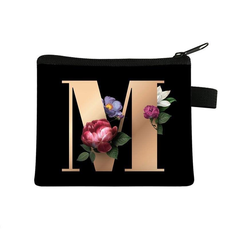 Letter Printed Children'S Change Bag Student Polyester Card Bag Simple Coin Storage Bag Portable Card Bag