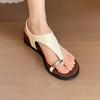[youshilai] Set of Toe Slippers Summer New Slope Heel Flip-flops Vacation Seaside Beach Sandals