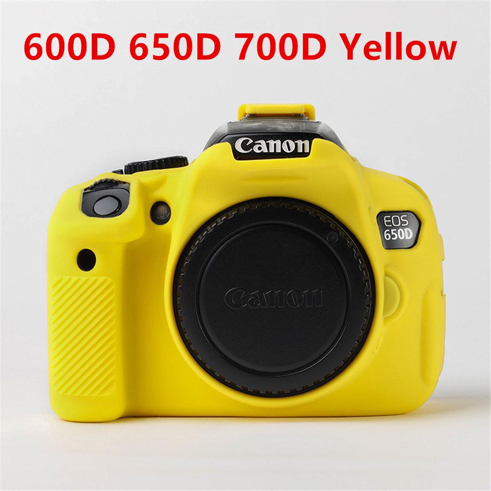 Soft Silicone Armor Camera Body Case For Canon EOS 750D 80D 800D 850D 1300D 1500D 200D 200D II Protective Skin Cover