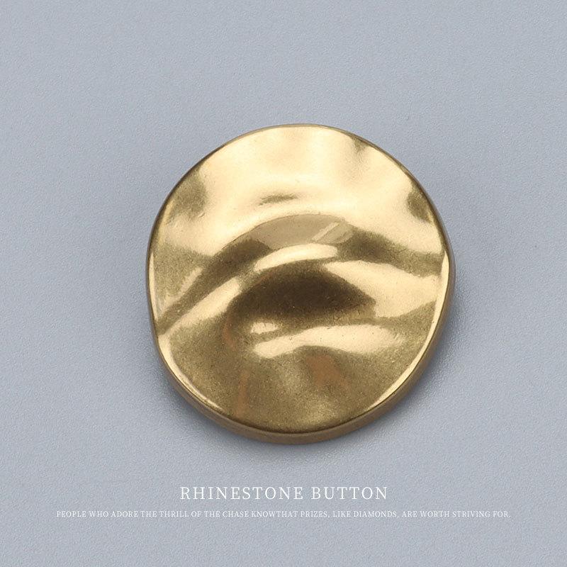 

5pcs Round Metal Buttons, High-End Clothes, Coats, Vintage Buttons, Suits, Sweaters, Gold Button Accessories 18Mm Vintage Gold