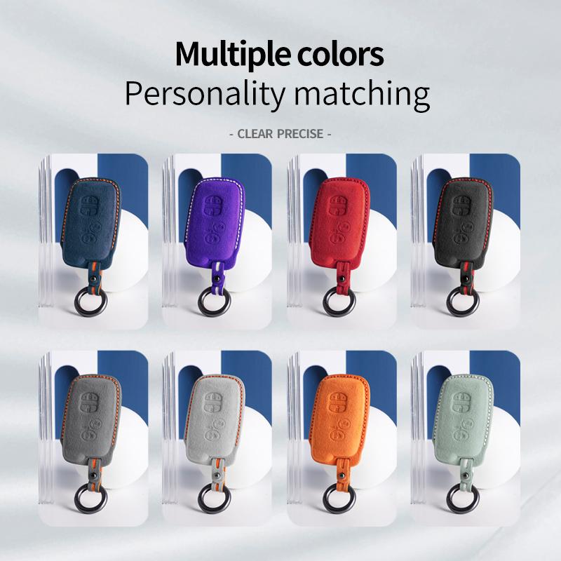 Suede Car Key Case Cover Key Caver FOR For Lexus LX470 GS450h IS350 SC430 LS460 ES350 4 Button Keychain Accessories