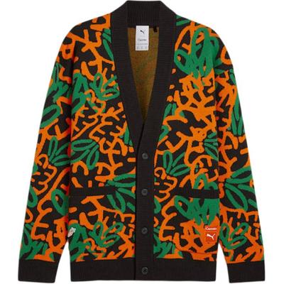 X Carrots Kollaboration Ss24 Markenlogo Mode V-Ausschnitt Knopf Langarmhemd Unisex Hemden Mehrfarbig 627446-01