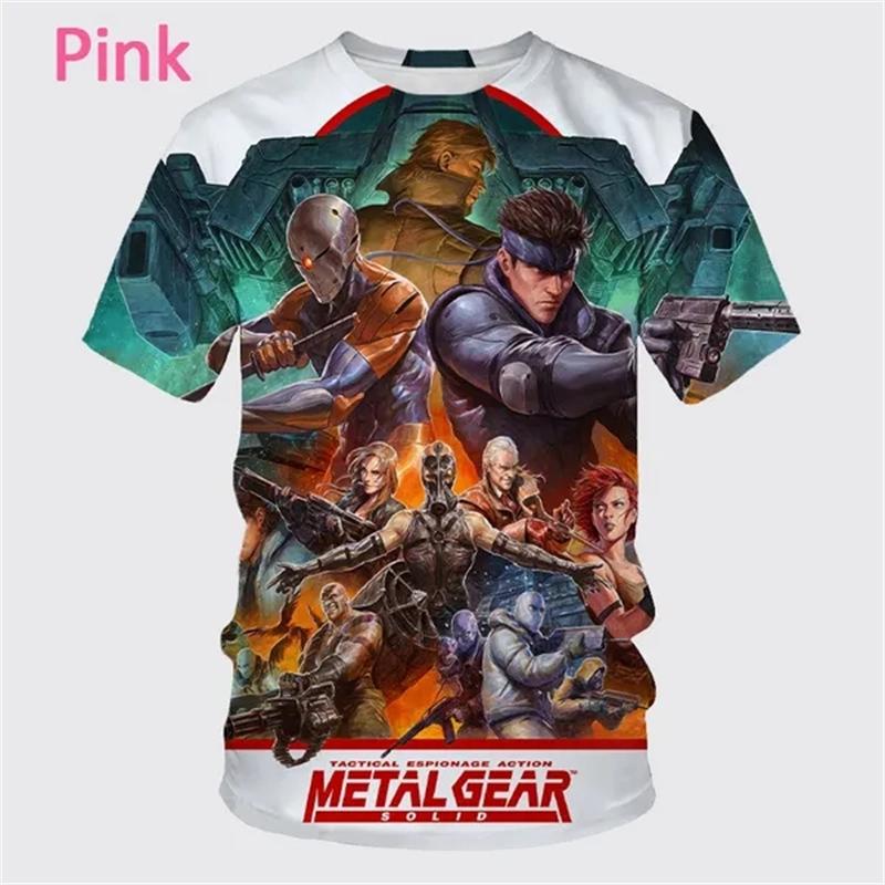 

Summer New Hot-selling Video Game Metal Gear Solid 3D Printing Men s Short Sleeve T-shirt Fashion Casual Unisex T Shirt Top Tees XXS