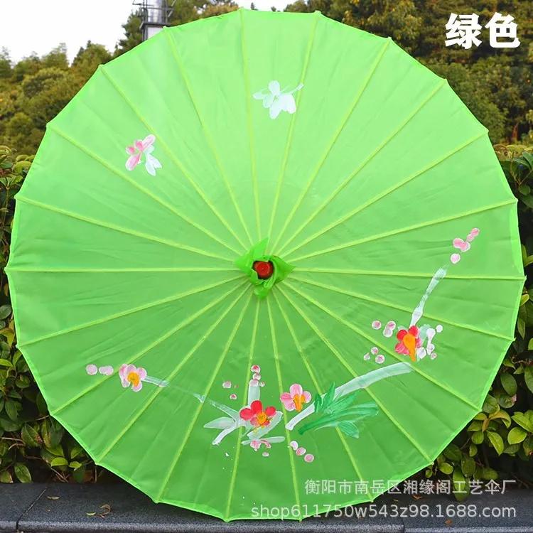 56cm Kunst Bambus Rahmen Seidenstoff Schirm Antiker Tanz Schirm Dekoration Restaurant Decke Dekorative Bar Einrichtung Handwerks Schirme