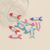 5Pcs Gold Stainless Steel Enamel Fish Bone Charms for DIY Jewelry Women Bracelet Necklace Findings Earrings Pendant Making