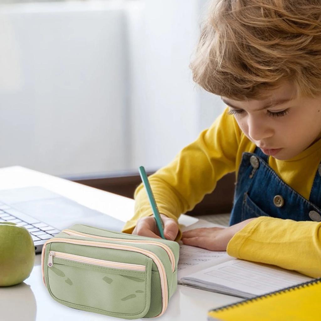2026 Large-capacity Pencil Case With 9 Compartments, Multi-slot Design, Easy-grip Handle, Beautiful And Practical, 1pcs