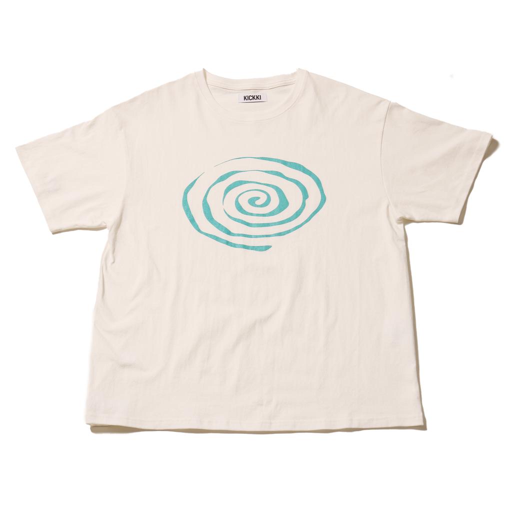Kikki Spiral Logo T-Shirt White/Green