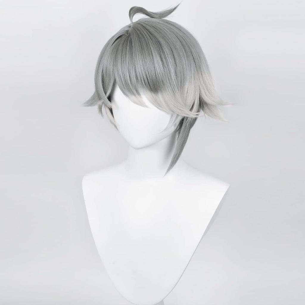 Anime Wig Genshin Impact Heitham Xumi El Heisen Cos Heiko Grey Gradient