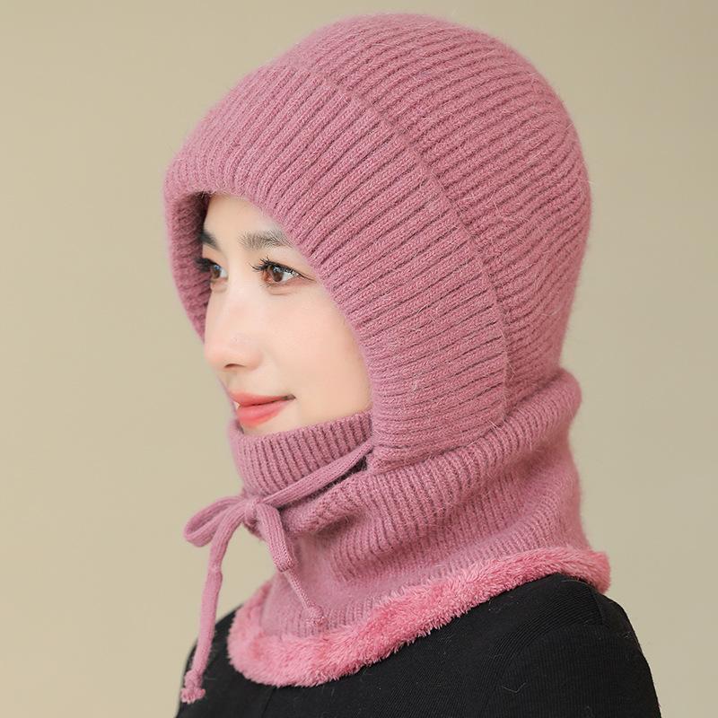 

Вязаные шапки для среднего и пожилого возраста, защита шеи, теплые шапки, вязаные шапки для езды на велосипеде на открытом воздухе