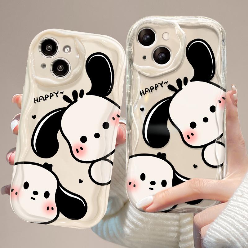 Applicable To Apple 14 Mobile Phone Case New Women's iPhone17promax Cute Cartoon Puppy 15/16 Soft Silicone