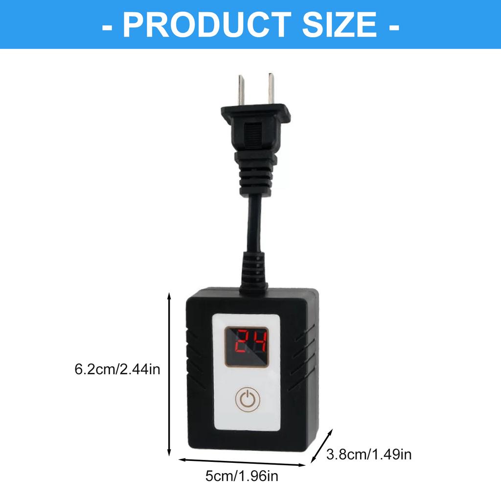 Temporizador Automático Enchufable Controlador de Tiempo Con Pantalla LCD Para Decoración Festiva Hidroponía Compatible 110-220V