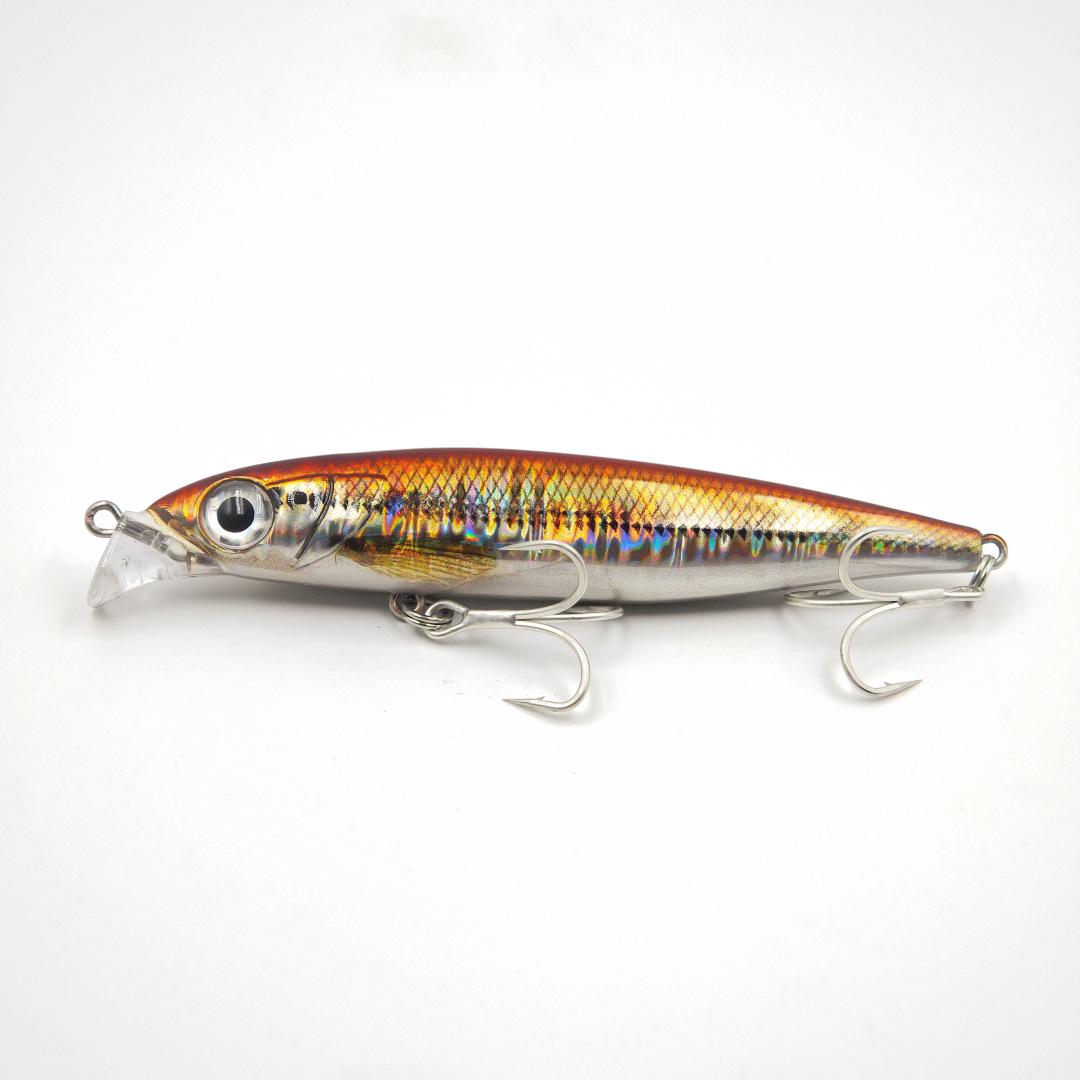 

33.5g Sinking Rattling Bead Minnow Lure - Short-tongue Artificial Bait for Fishing.