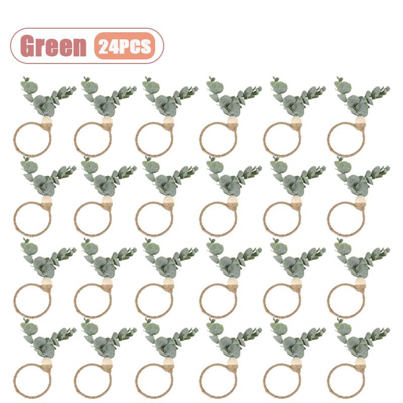 Frosted Money Leaf Napkin Rings Lifelike Decorative Napkin Holders for Dining Tables Restaurant Banquet and Party Settings