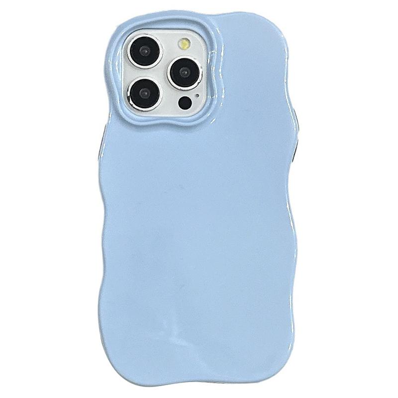 

For iPhone 15 Pro Case Wavy Edge TPU + PC Anti Drop Phone Cover A