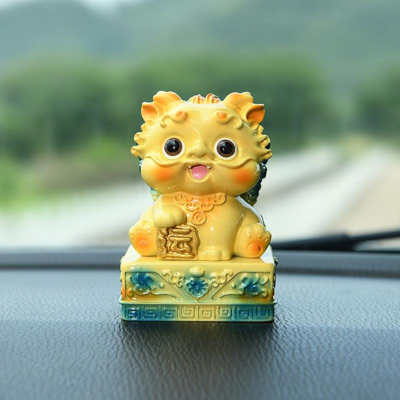 Creative Pixiu Resin Figurine With Cartoon Design For Home Office Decor And Gift Giving