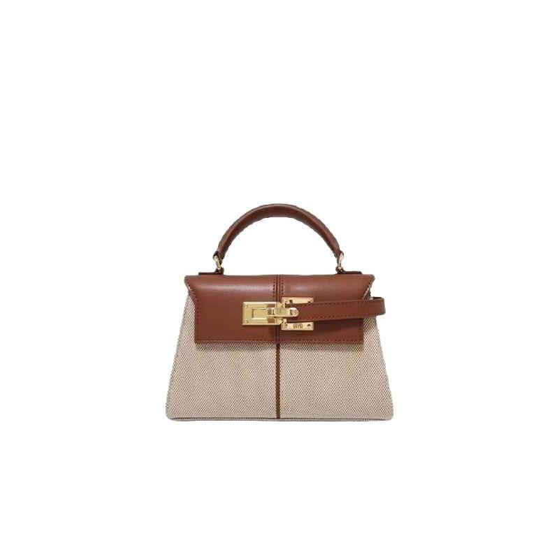 J trapezoidal bag new leather women's bag high-end versatile messenger bag fashion niche hand bag