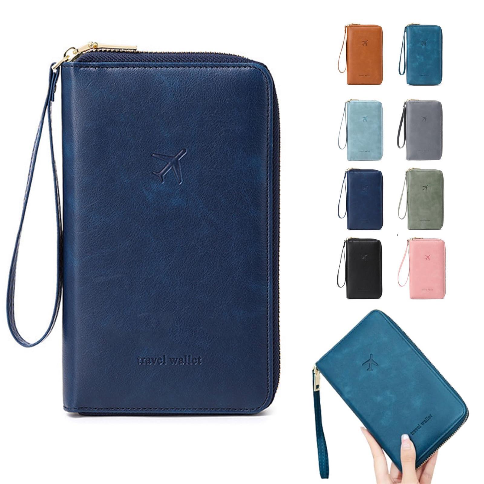 

Держатель для паспорта, Многофункциональный кошелек для паспорта, Дорожный кошелек для мужчин и женщин, Сумка для хранения ID-карт, Защитная обложка для дорожного кошелька One Size