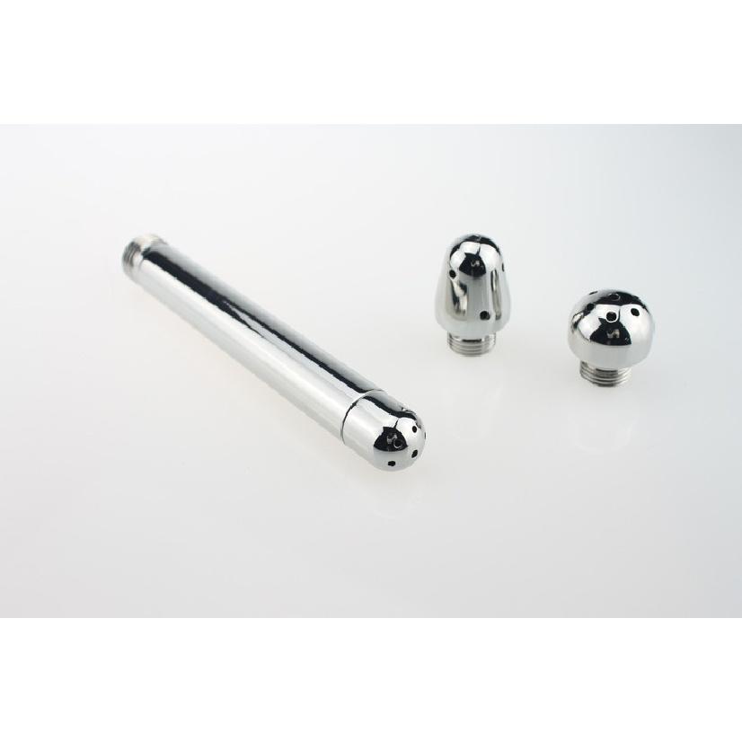 Vagina-Anus-Dreikopf-Spülung aus Aluminiumlegierung, Klistierzubehör, Analsex-Reinigungswerkzeug, Bidet für Erwachsene, Analplug, exotisches Spielzeug