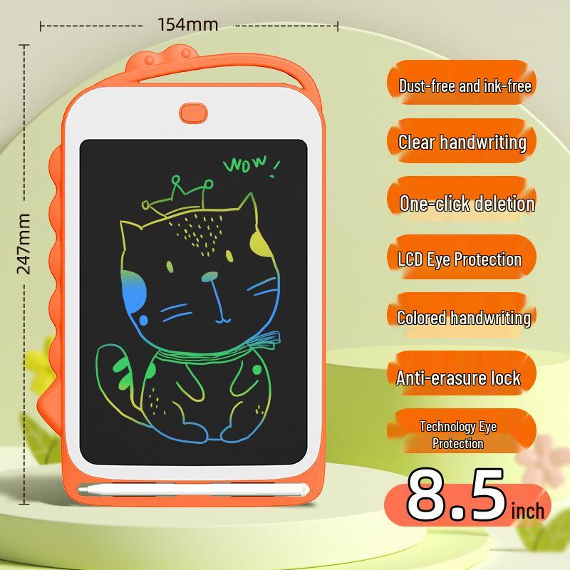 8.5" Dinosaur LCD Drawing Tablet for Kids - Electronic Handwriting & Graffiti Board