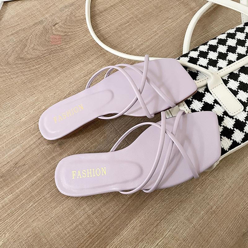 Summer Flat Sandals For Women With Breathable Pu Material For Casual Daily Wear