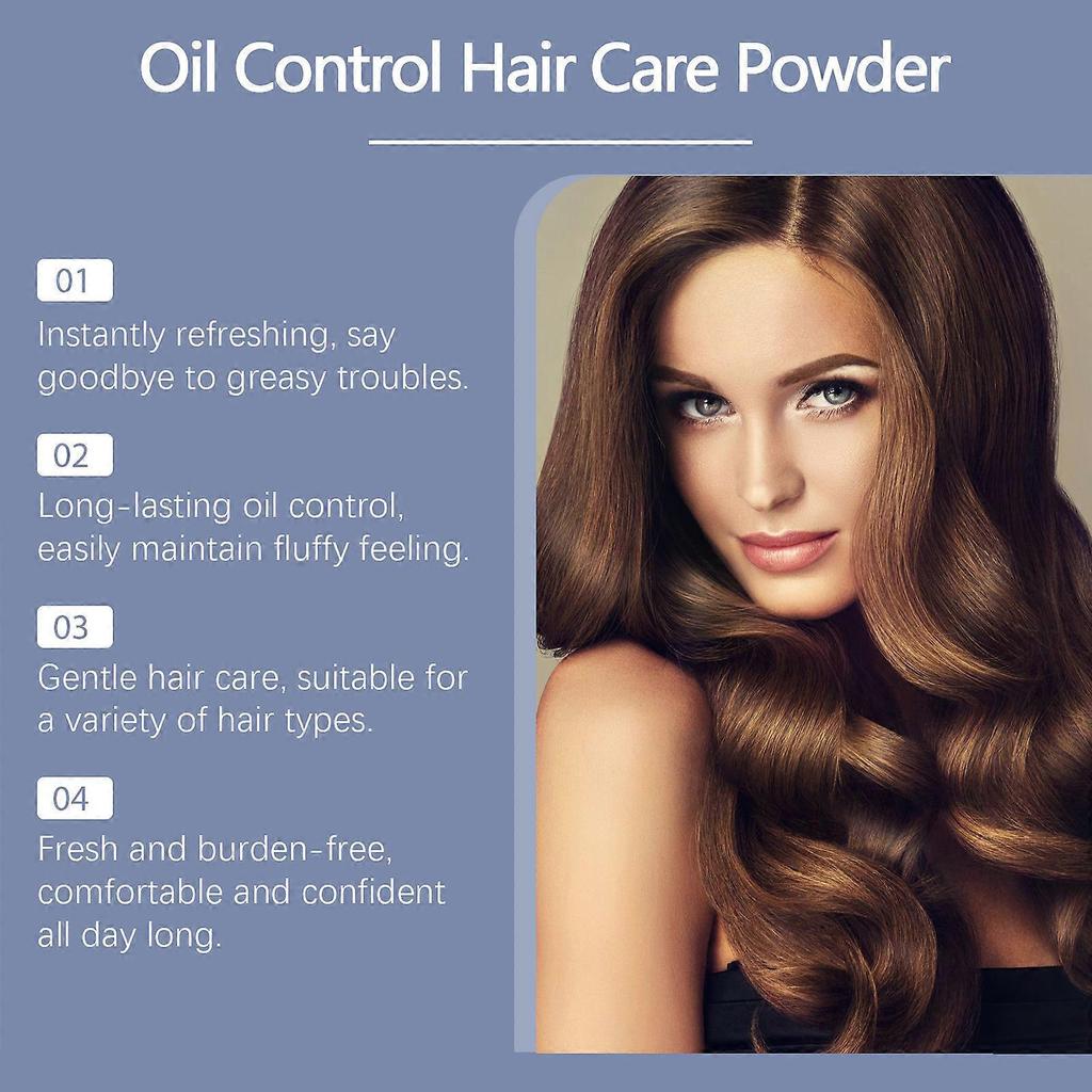 Oil Control Hair Volume Powder, Long Lasting Hairs Styling Powder, Mattifying Root Fuller Looking Refreshing Hair, Keeps Hair Soft and Fluffy All Day