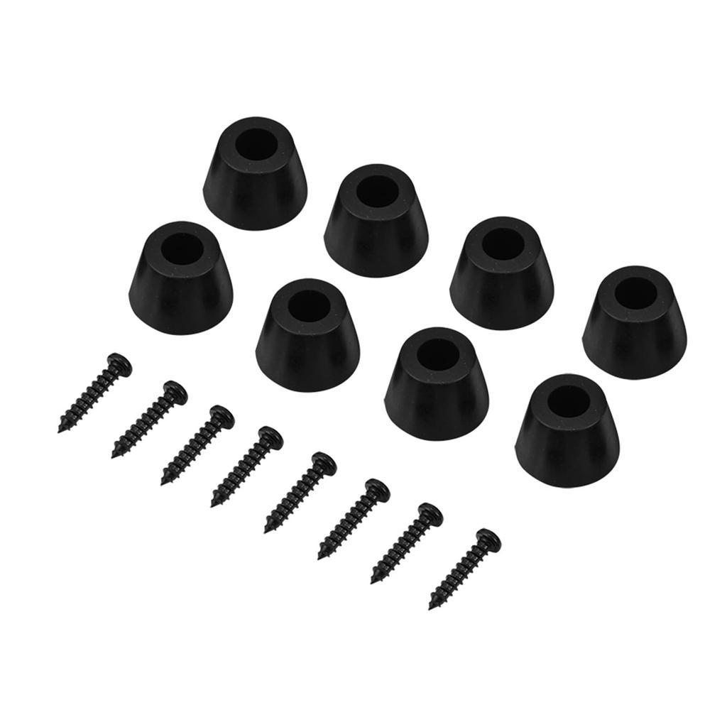 Acogedor 8pcs 30x20mm Rubber Base Pads with Screws for Speaker Guitar Amplifier Guitar Rubber Feet Suitable for HiFi Car Subwoofers Feet,