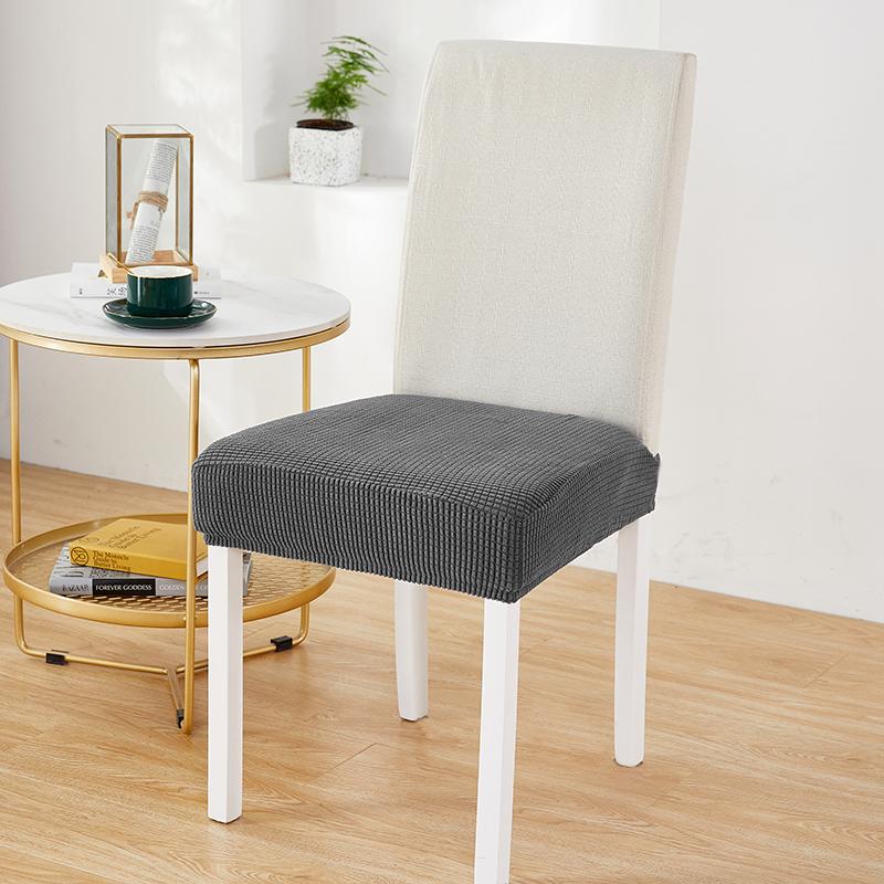 Jacquard Chair Seat Cover For Elastic Chair Slipcovers For Dining Room Chair Protector Chair Cover Elastic Dining Chair Covers