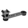 Triple Cold Shoe Extension Bracket Aluminium Alloy Microphone Stand Mount Adapter for Tripod Monopod Stabilizer