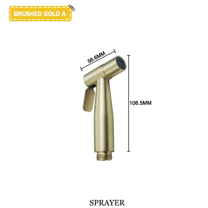 Toilet Mate Bathroom Bidet Shower Head Wall Mounted Black Copper Angle Valve Handheld Spray Gun Faucet Bathroom Accessories