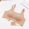 Skinny Big U-neck Underwear Women's Breathable Summer Thin Anti-sagging Non-marking Fixed Cup Sports Vest Integrated Bra Cover
