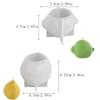 3d Fruit Shaped Candle Silicone Mold Diy Ugly Orange Lemon Peach Baking Fondant Cake Molds Crafts Gifts DIY Home Decor Wedding