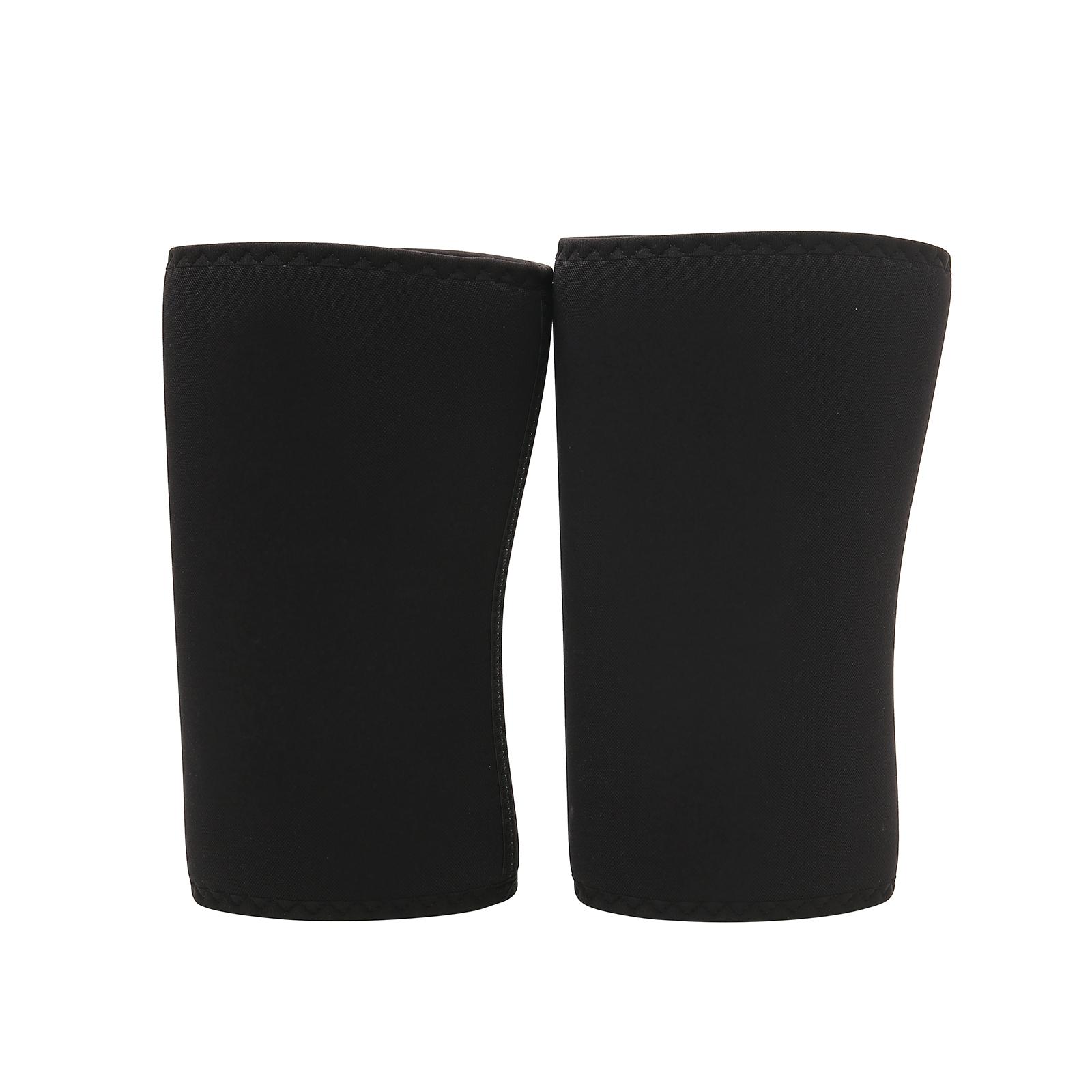 Custom Logo Knee Brace Support Stiff 7mm Neoprene Gym Sport Compression Powerlifting Knee Sleeves S чёрный