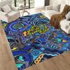 Aboriginal Art Gecko Floor Mats for Living Room, Bedroom and Room Decoration Are Suitable for Gifts.