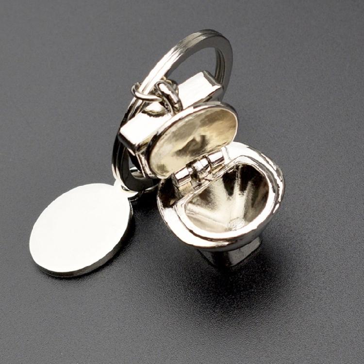 Portable Miniature Simulation Toilet Pendant Keyring Key Decoration Handmade Bag Accessories for Quirky Collectors
