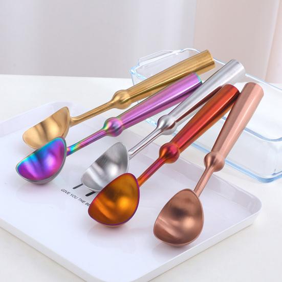 Yousheng 304 Stainless Steel Ice Cream Scoop, Non-Stick Fruit Ice Cream Scooper with Ergonomic Handle, Dessert Scoop for Hard Ice Cream Fruit Balls,