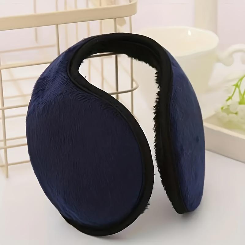 1pc Winter Plush Earmuffs for Men & Women - Thermal Ear Warmers with Soft, Windproof Boho Style Ear Muffs for Skiing, Cycling.