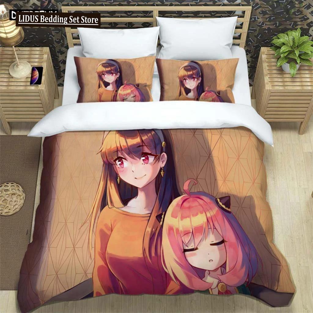 

Comforter Spy × Family Digital Printed Polyester Bedding Set Three Piece Soft High End Comfortable And Soft Couple Gifts Comforter (quilt)-EU Single(135*200cm)3pcs