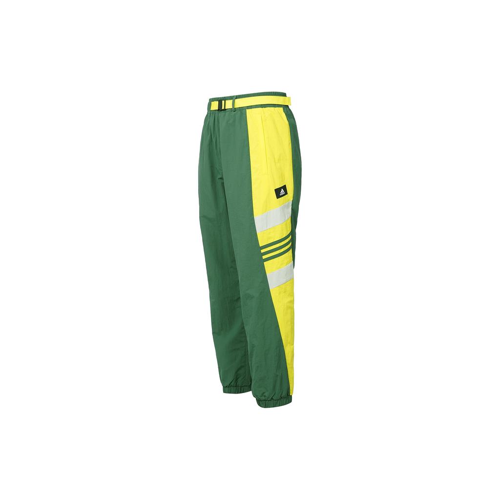 adidas Gewebte Colorblock Freizeitsporthose Herren Unterteile Grün GU1743