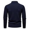Men's 1/4 Zip Knit Pullover Casual Loose Fit Long Sleeve for Business Casual Wear