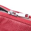 Średniej wielkości torebka damska z trzema przegródkami, wykonana ze skóry naturalnej VINTAGE Bag 22803 Czerwona