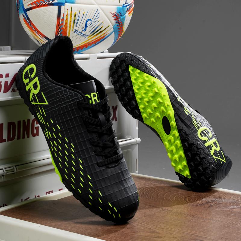 Men's TF/FG Soccer Field Boots' Teenager's Football Sport Boots Non-slip Grass Training Sneakers Artificial Quality Grass Footwear