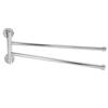 Bathroom Wall Mounted Towel Rack Swing Out Rotating Towel Hanger Shelf