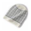 Women Colorful Silk Pure Cashmere Knit Beanie Hat Warm Winter Fashion Checkered Pattern Headwear Soft Cozy Casual Cap Dedicate