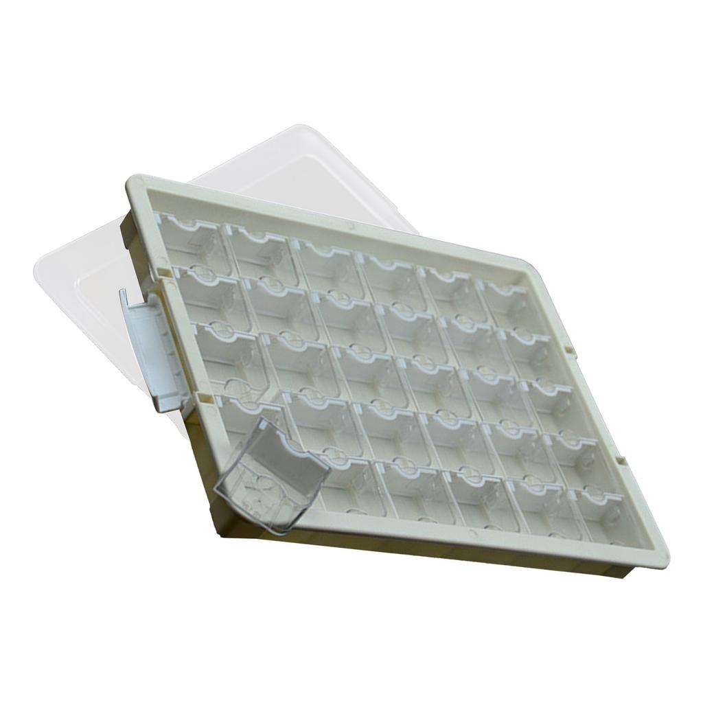 Pudełko organizer na koraliki z wieloma przegródkami Przezroczysta pokrywka Pudełko do przechowywania biżuterii na materiały do rękodzieła Praktyczna tacka do sortowania