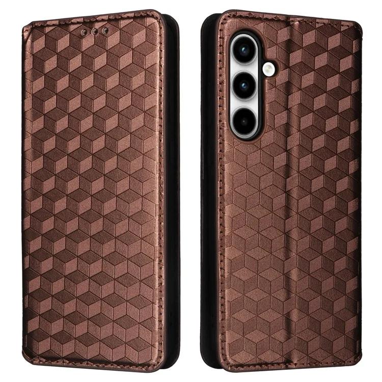 Für Samsung Galaxy A35 5G Telefon Brieftasche Leder Fall Rhombus Aufdruck